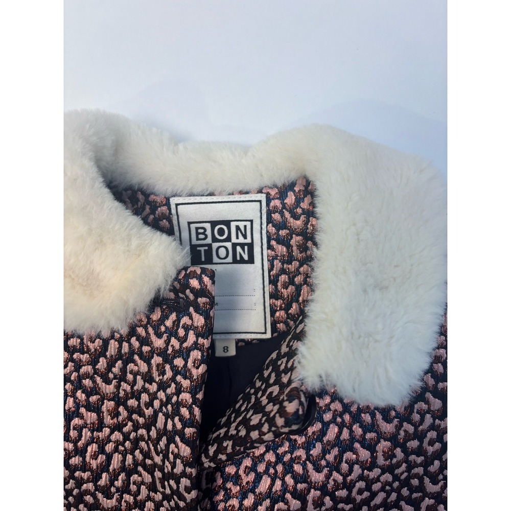 Bonton Padded Coat with Faux Fur Collar - Picture 3 of 10
